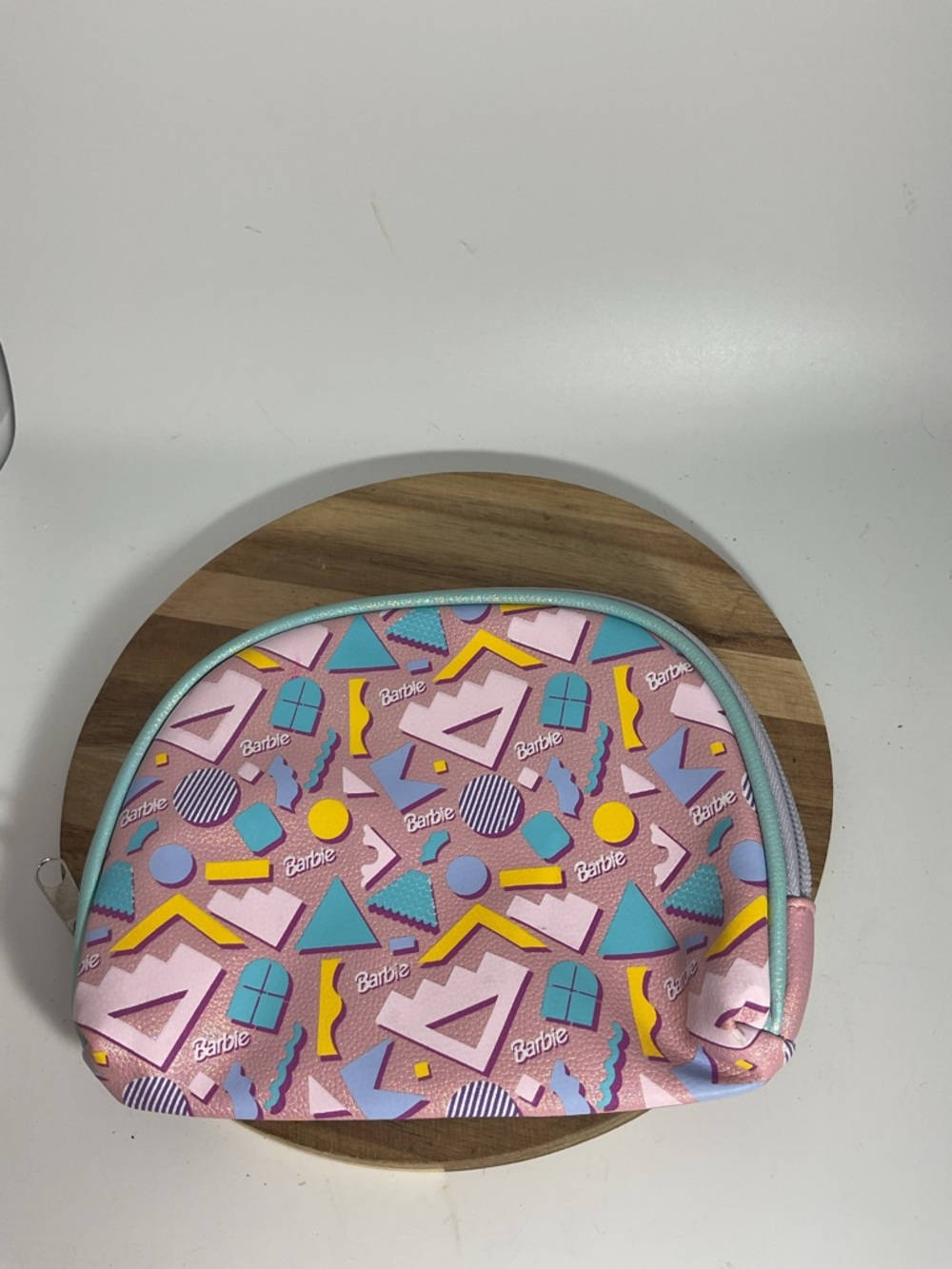 Barbie Pink Geometric Kids Accessory Pouch